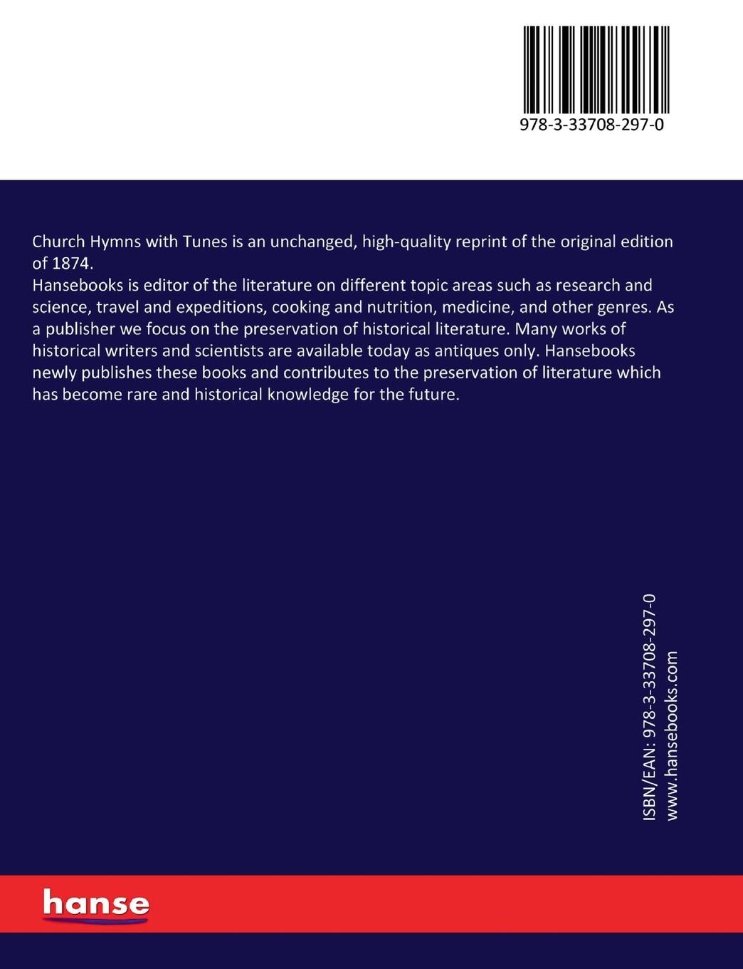 Rückseitencover Church Hymns with Tunes