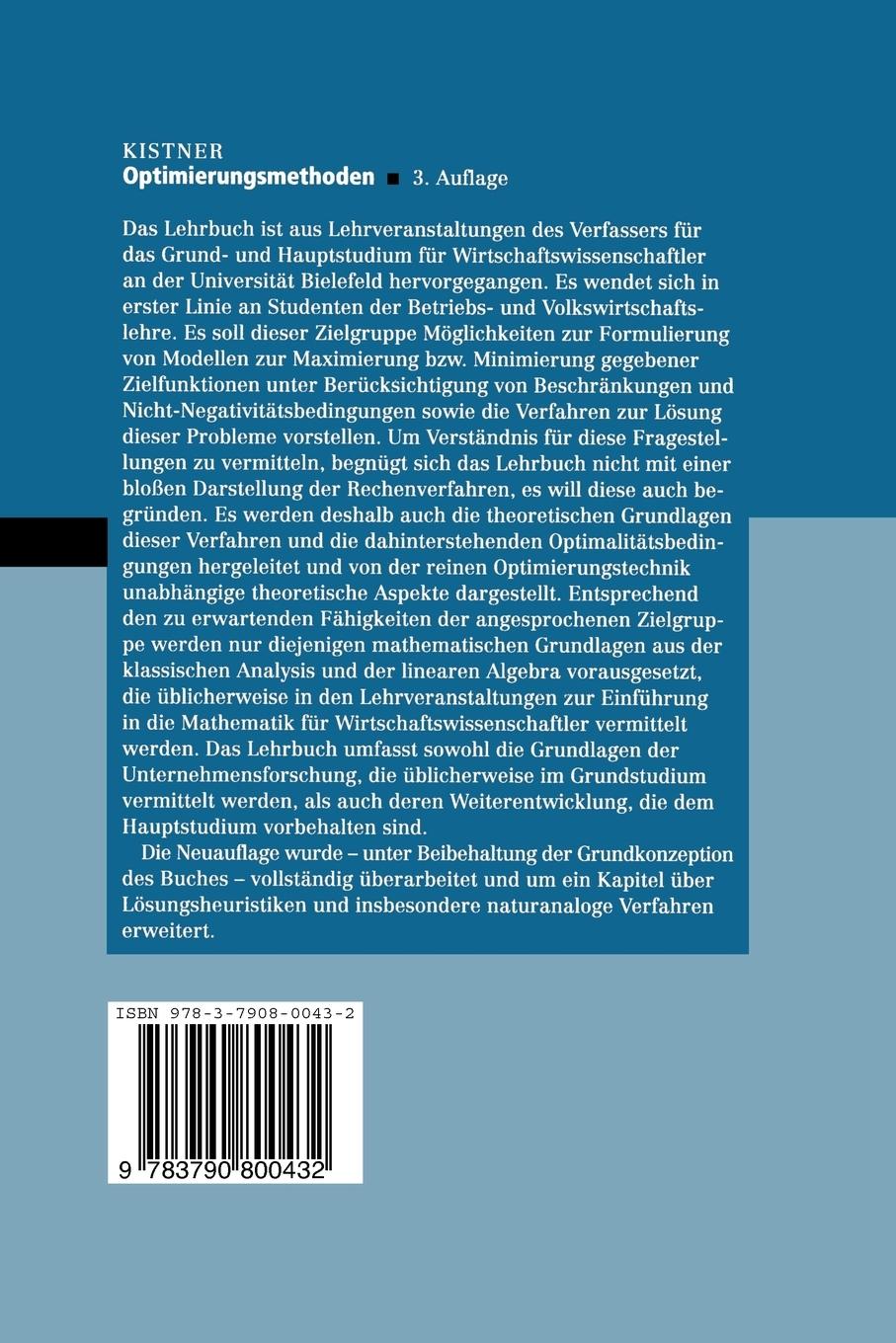 Rückseitencover Optimierungsmethoden