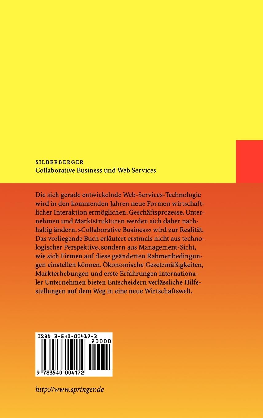 Rückseitencover Collaborative Business und Web Services