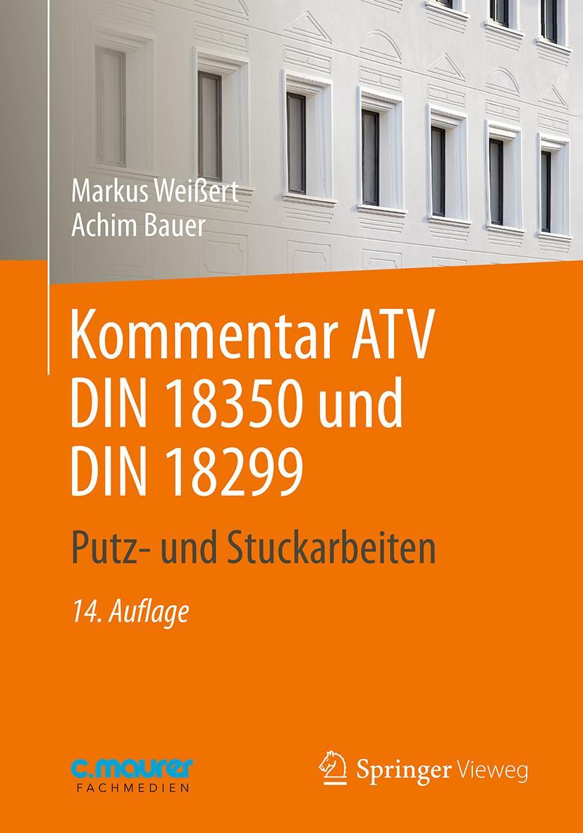 Vorderes Coverbild Kommentar ATV DIN 18 350 und DIN 18 299