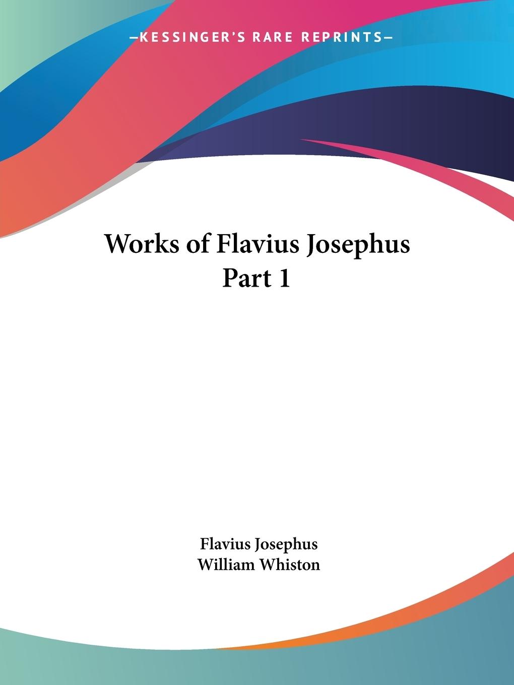 Vorderes Coverbild Works of Flavius Josephus Part 1