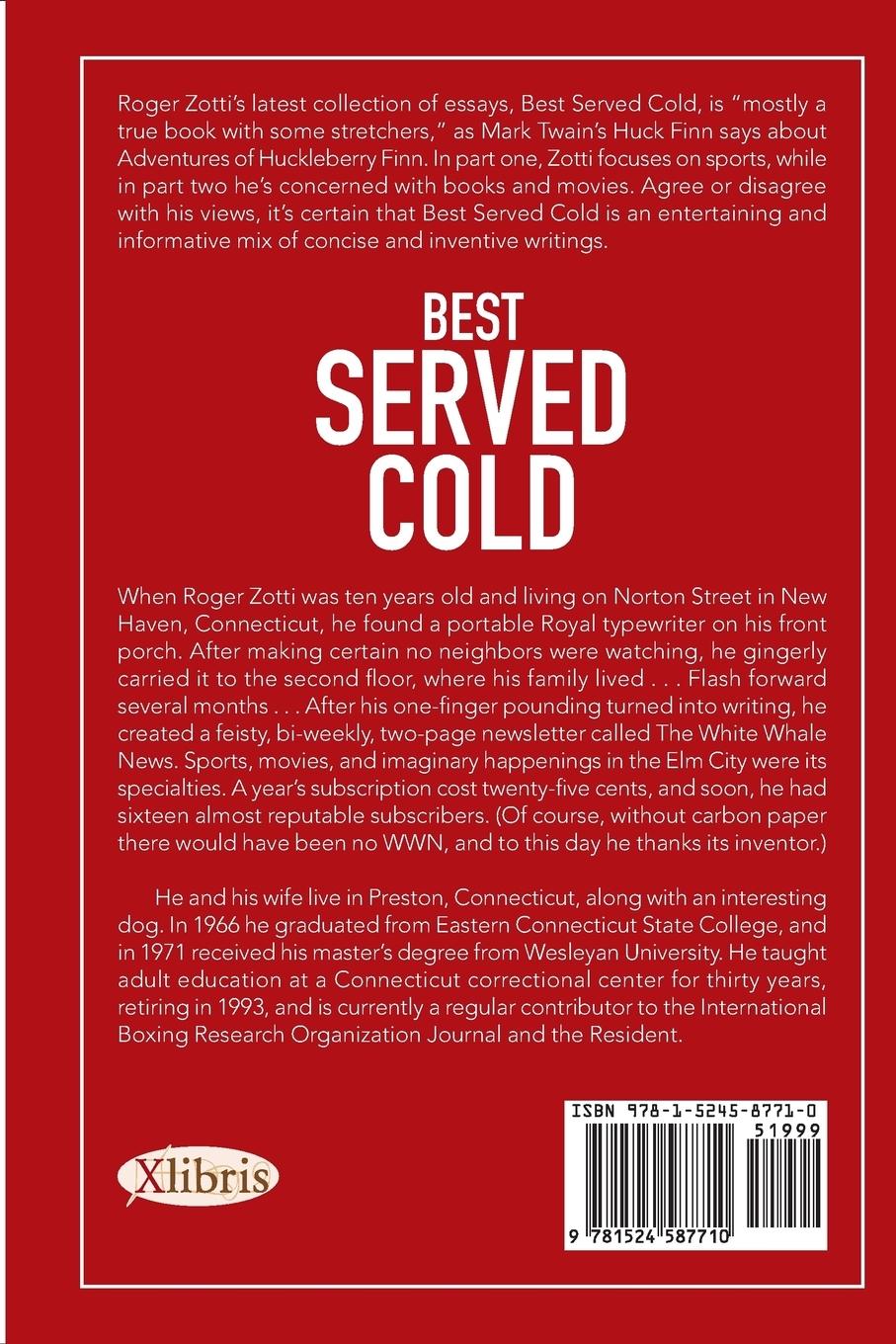 Rückseitencover Best Served Cold