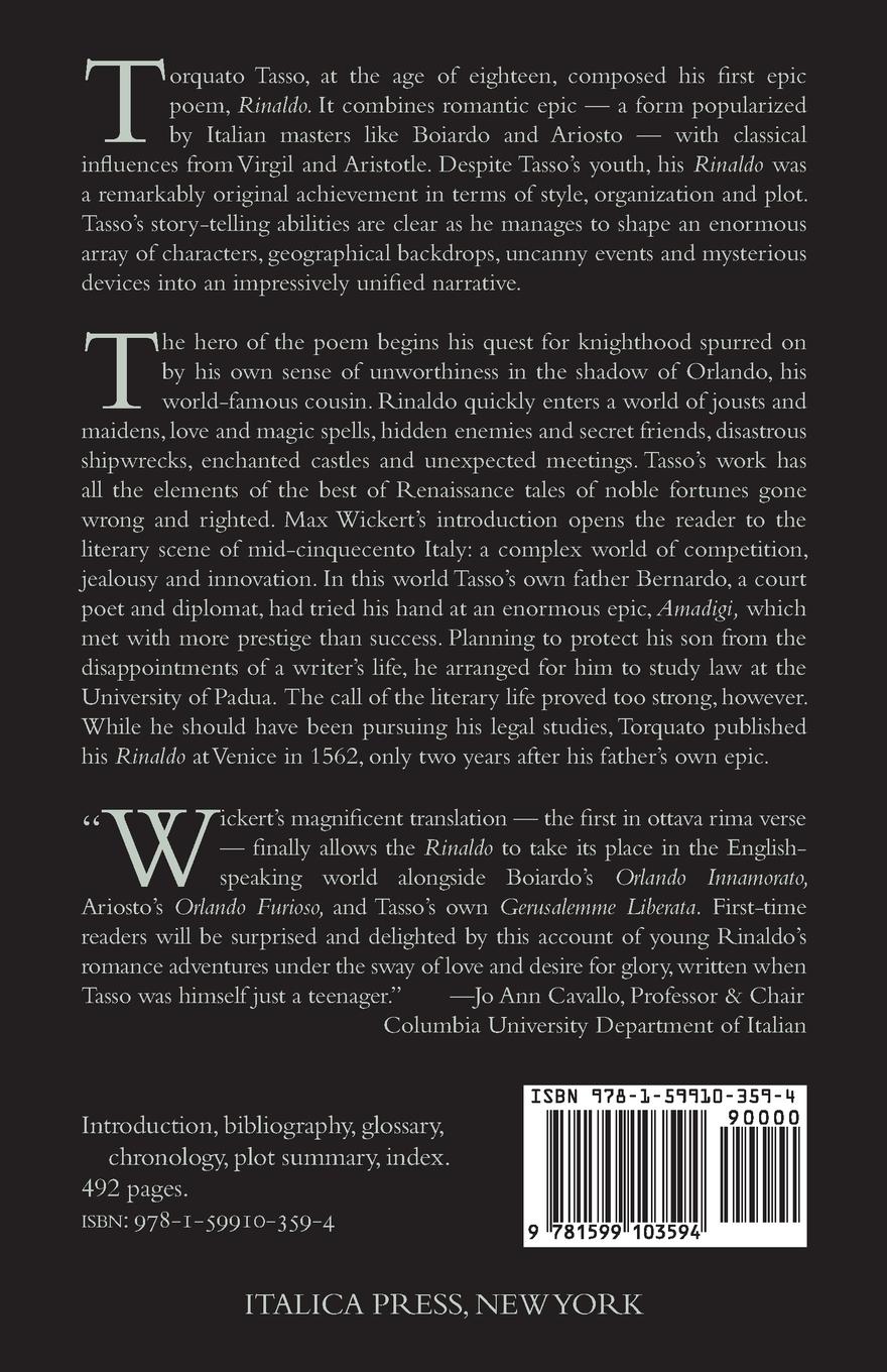 Rückseitencover Rinaldo