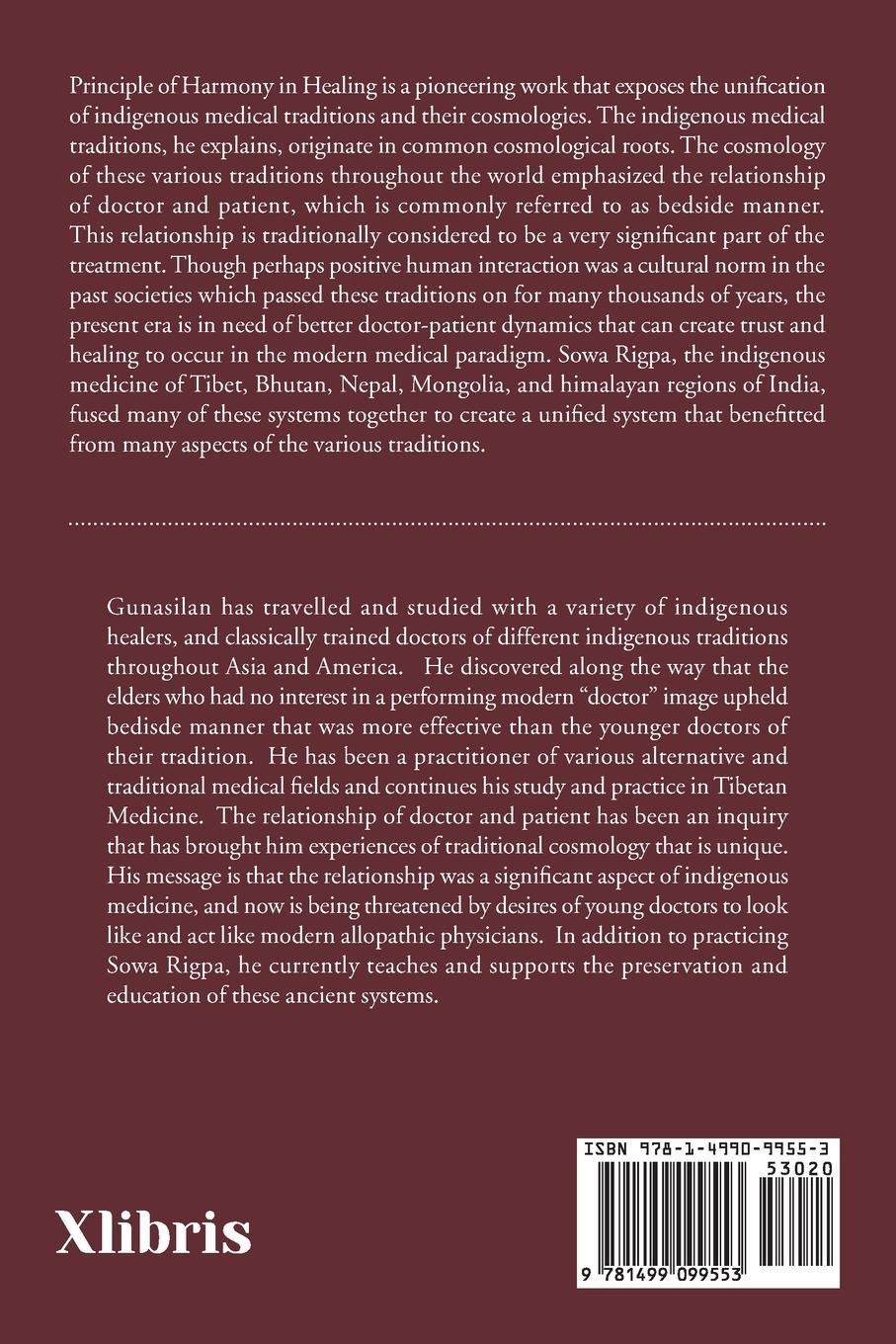 Rückseitencover Principle of Harmony in Healing