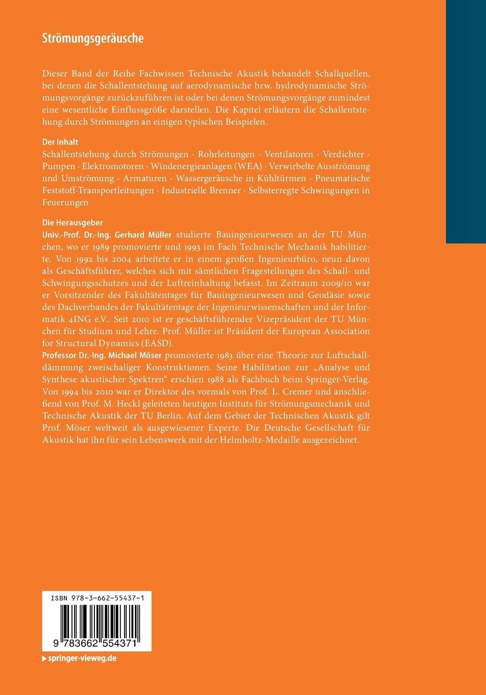 Rückseitencover Strömungsgeräusche