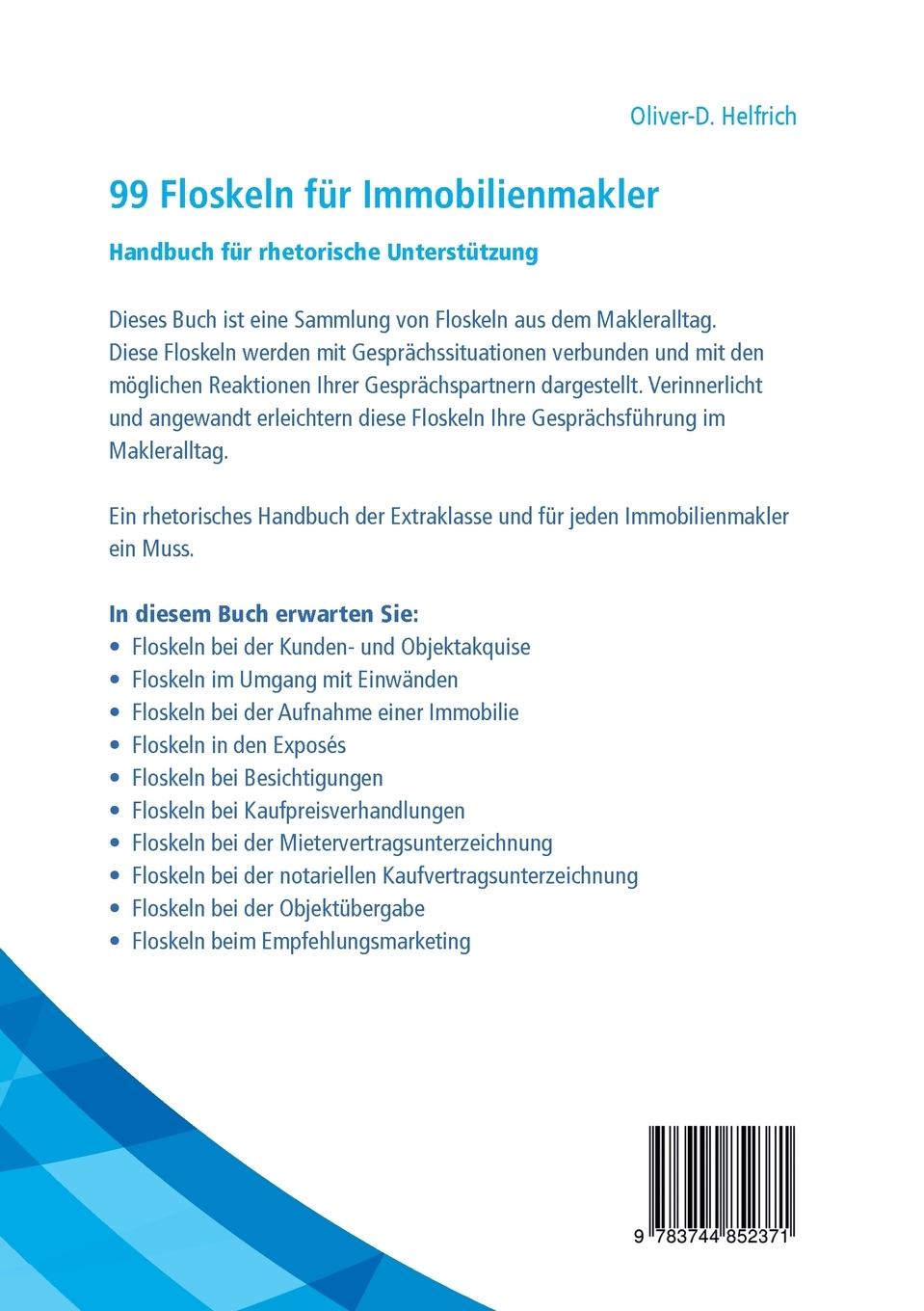 Rückseitencover 99 Floskeln für Immobilienmakler