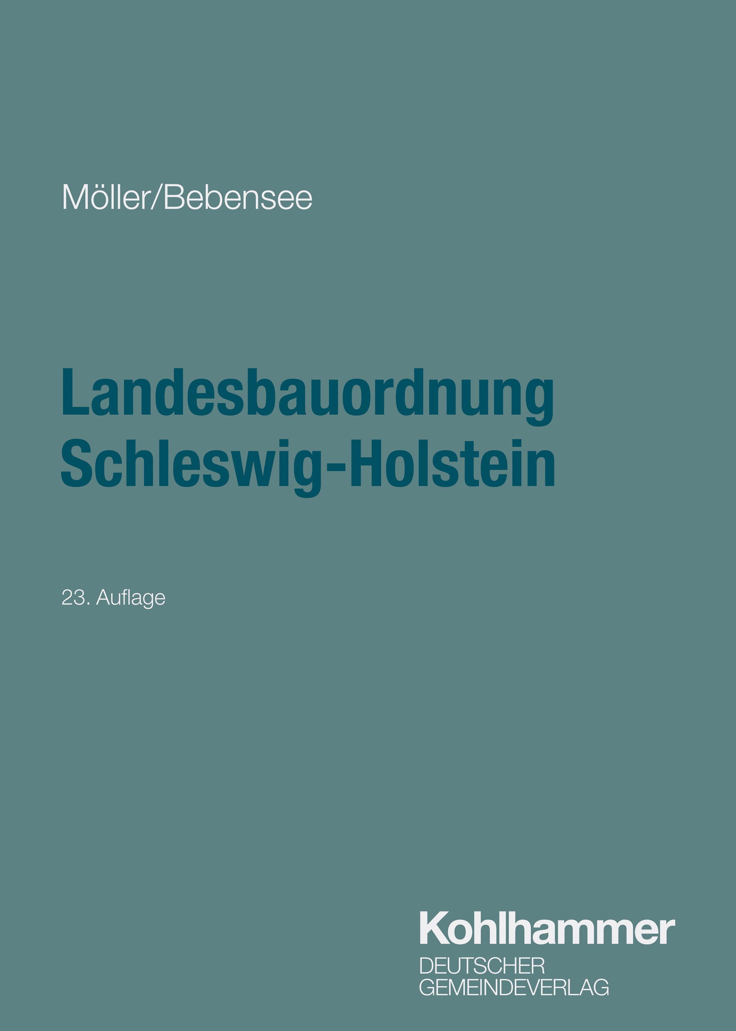 Vorderes Coverbild Landesbauordnung Schleswig-Holstein