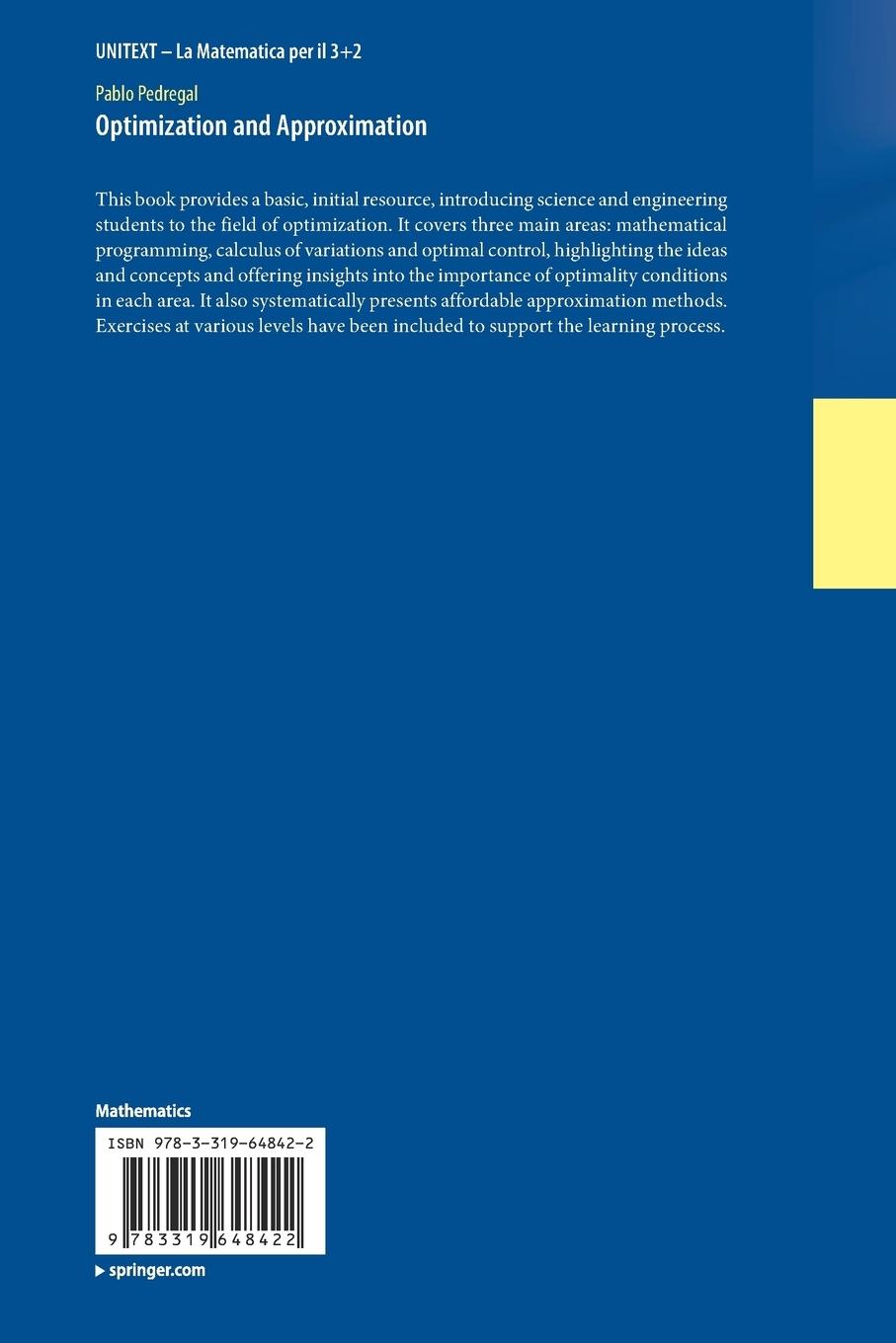 Rückseitencover Optimization and Approximation