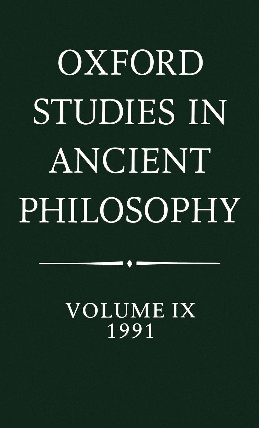 Vorderes Coverbild Oxford Studies in Ancient Philosophy
