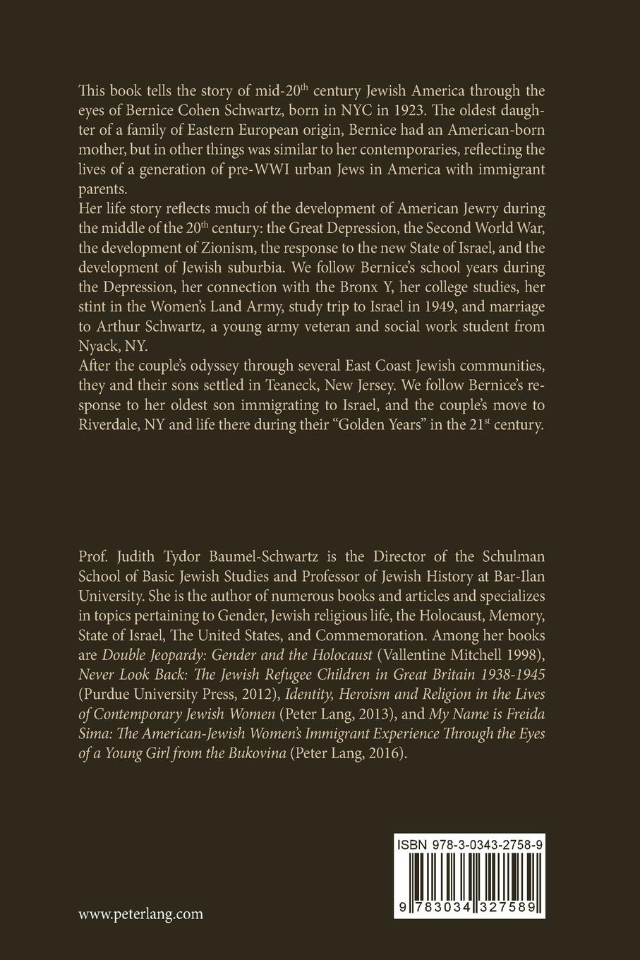 Rückseitencover A Very Special Life: The Bernice Chronicles