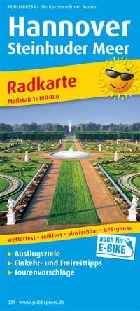 Vorderes Coverbild Radkarte Hannover - Steinhuder Meer 1 : 100 000