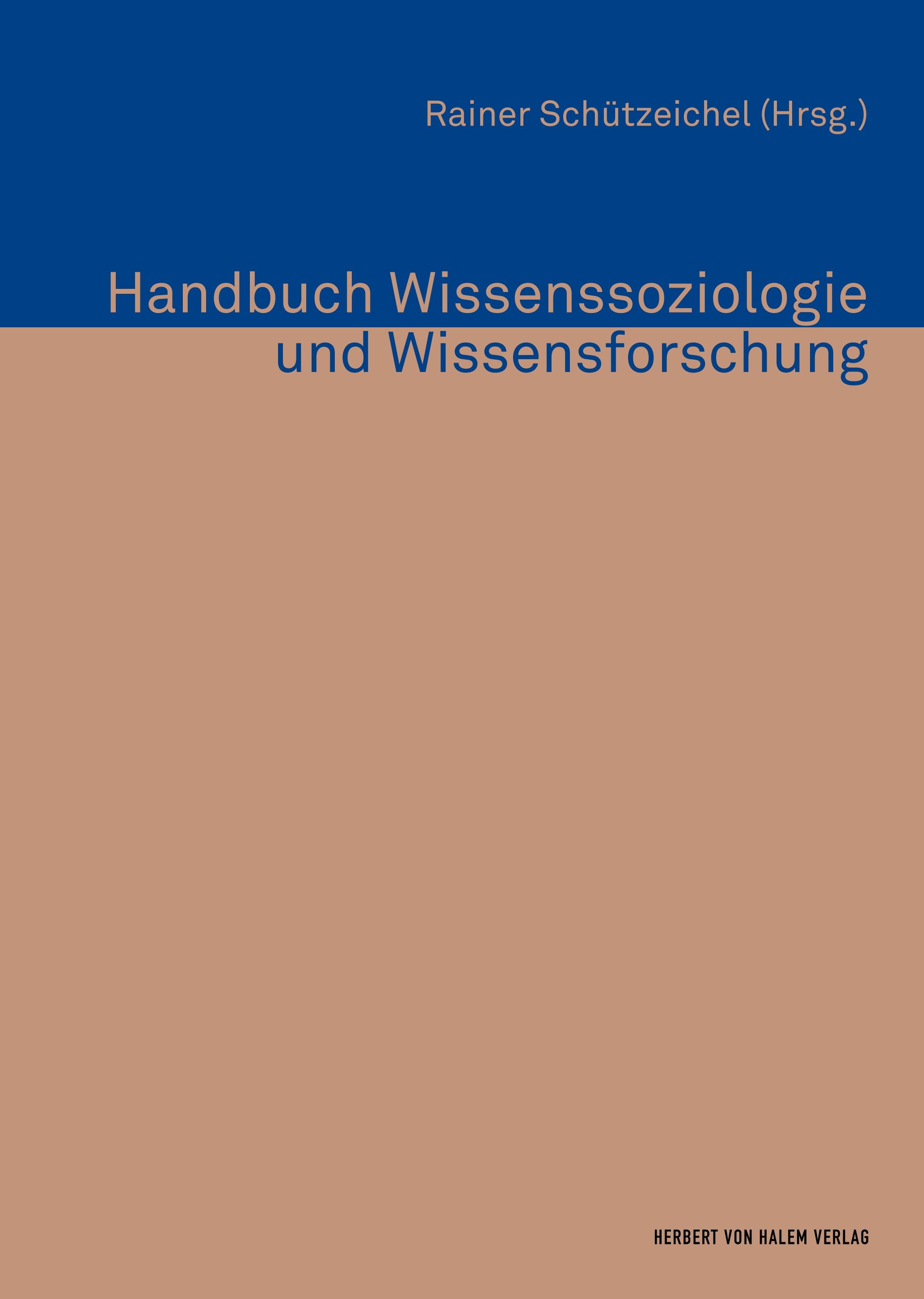 Vorderes Coverbild Handbuch Wissenssoziologie und Wissensforschung