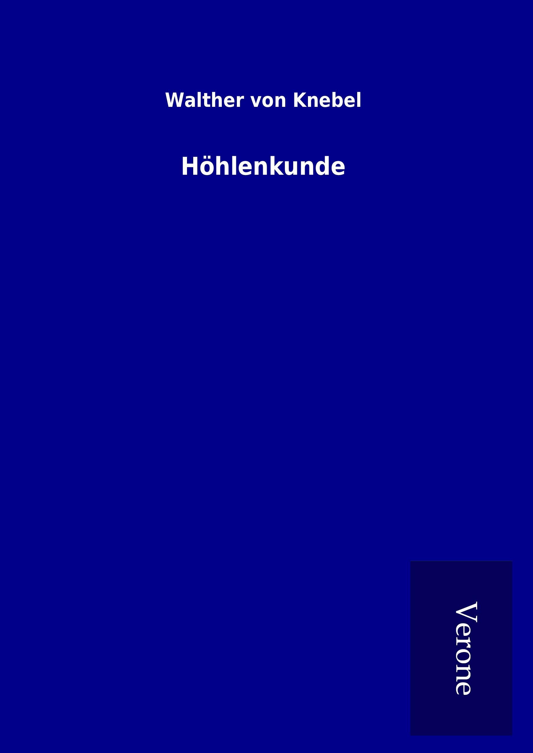 Vorderes Coverbild Höhlenkunde