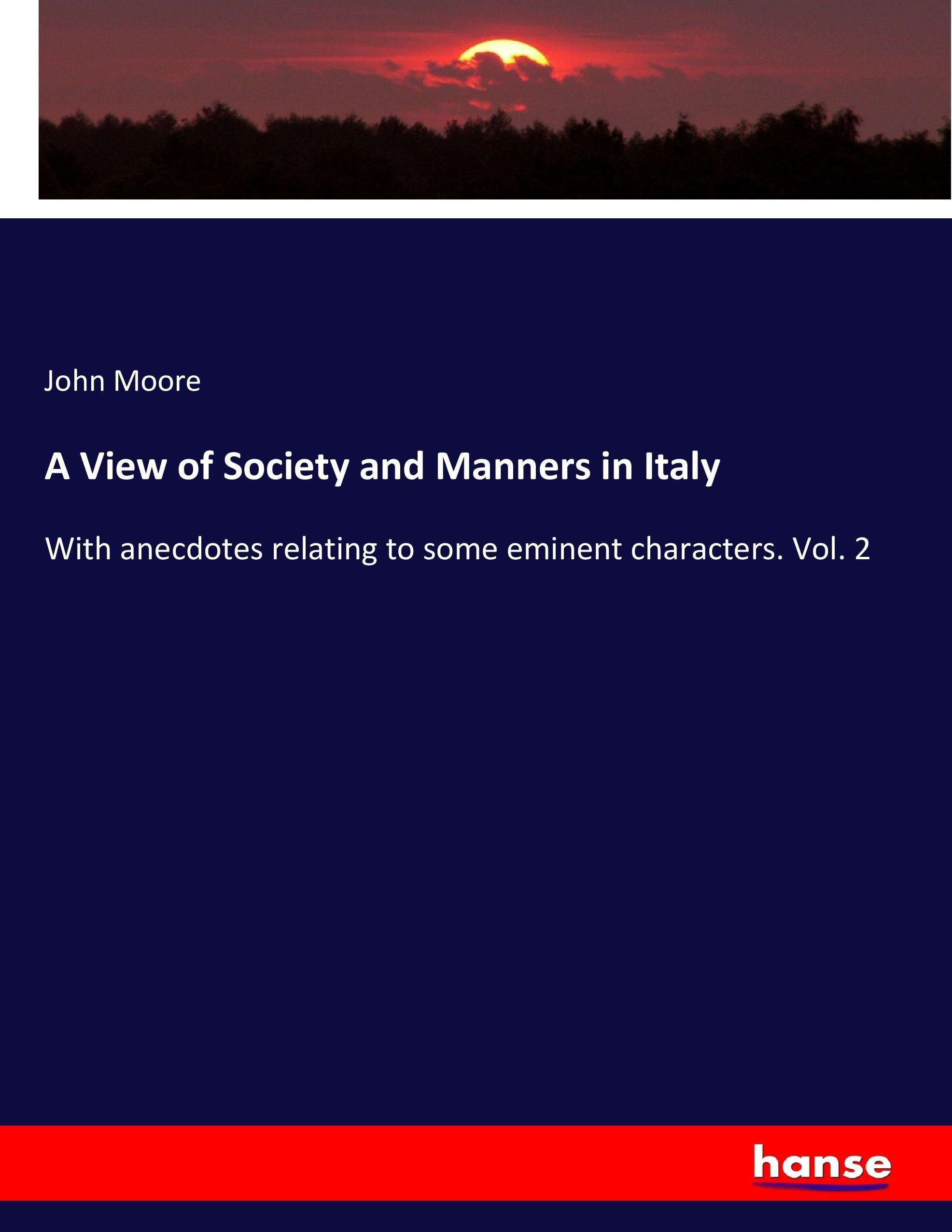 Vorderes Coverbild A View of Society and Manners in Italy