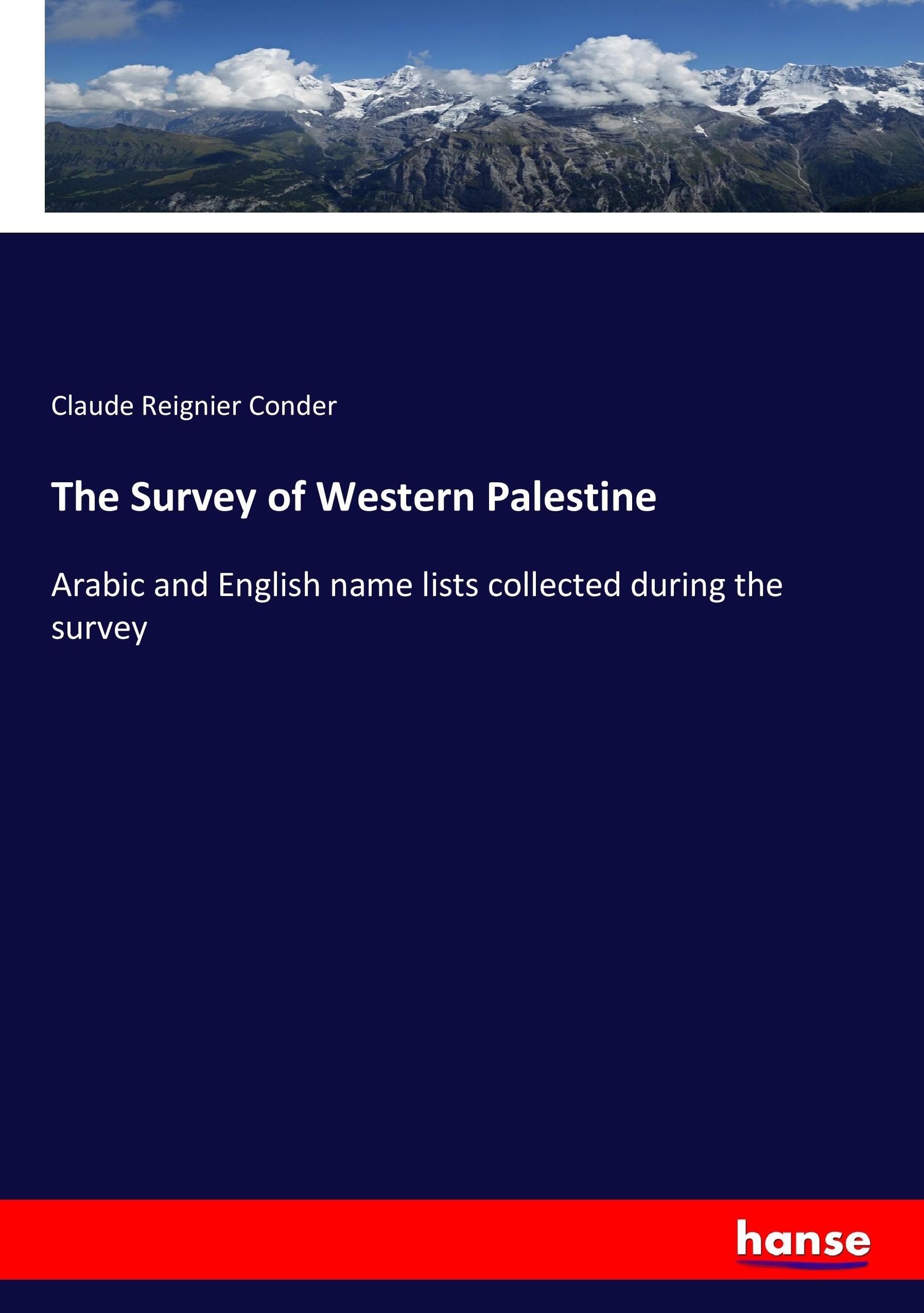 Vorderes Coverbild The Survey of Western Palestine