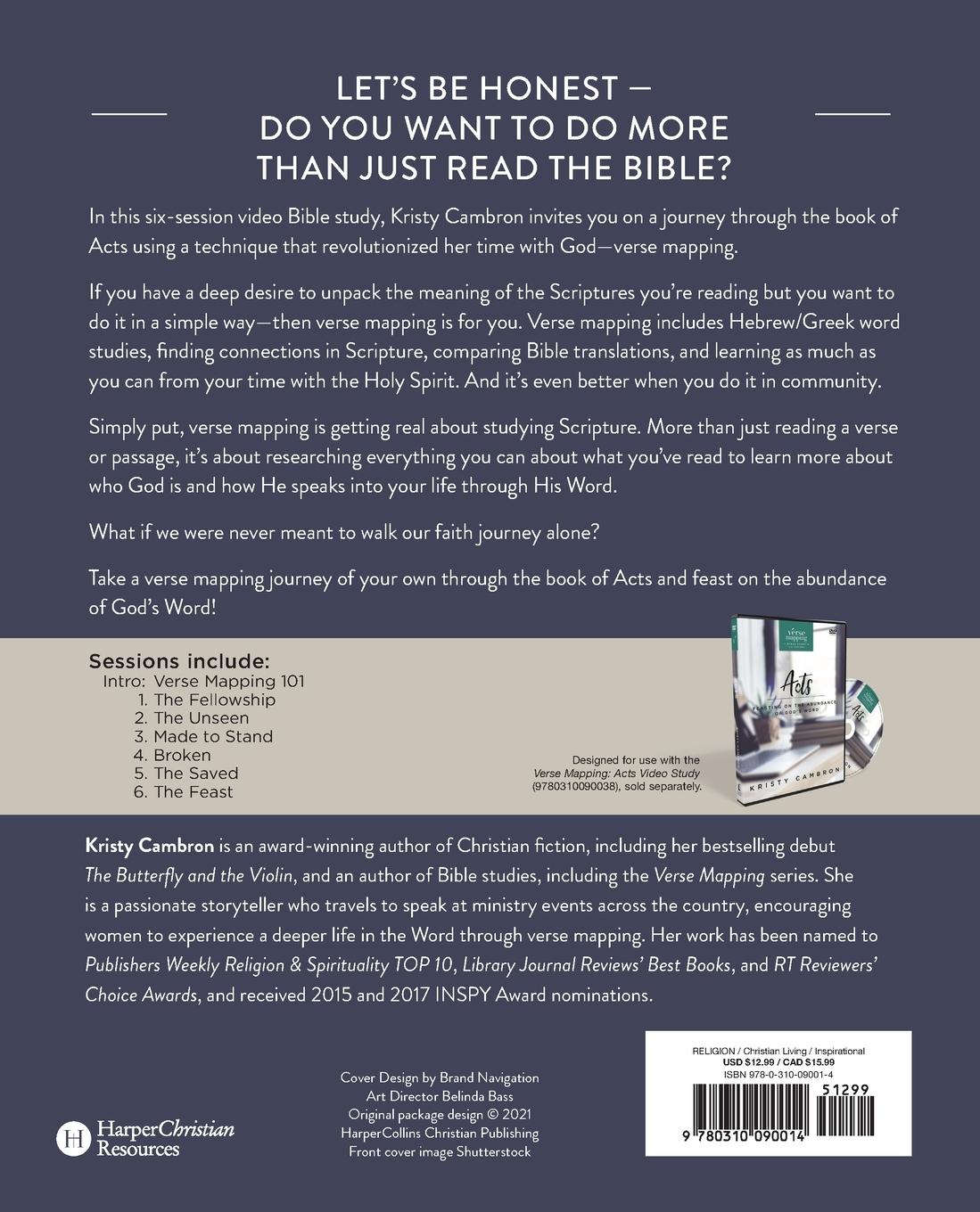 Rückseitencover Verse Mapping Acts Bible Study Guide | Softcover
