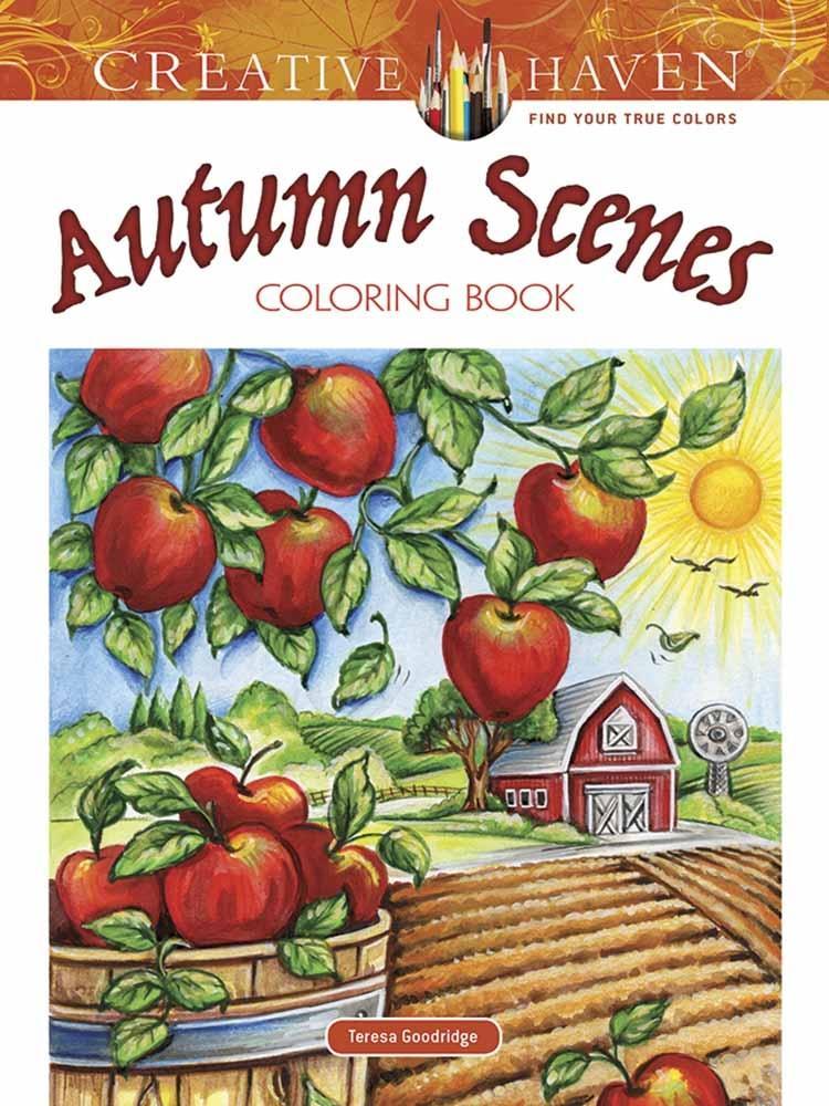 Vorderes Coverbild Creative Haven Autumn Scenes Coloring Book