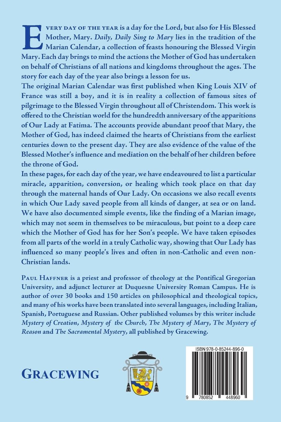 Rückseitencover Daily, Daily, Sing to Mary