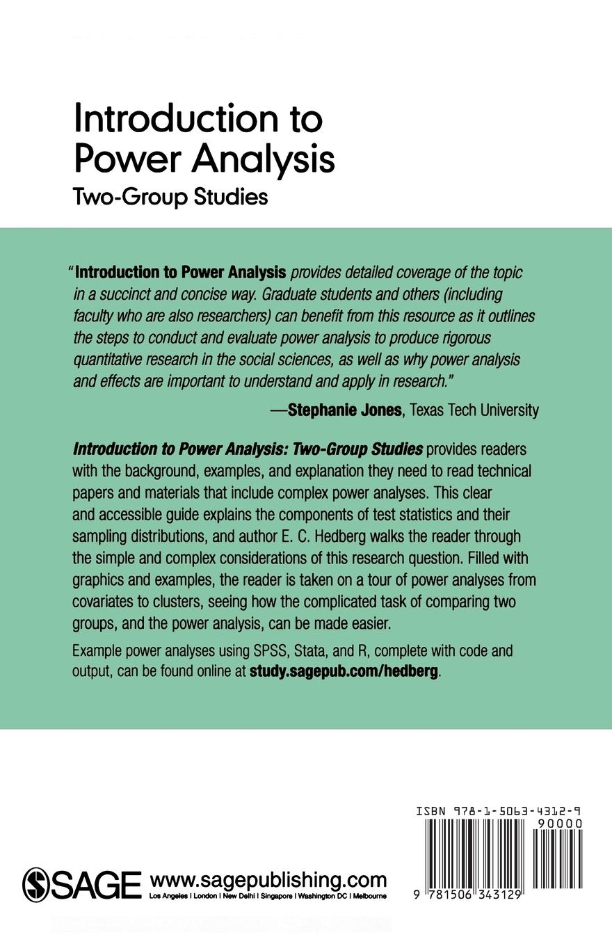 Rückseitencover Introduction to Power Analysis