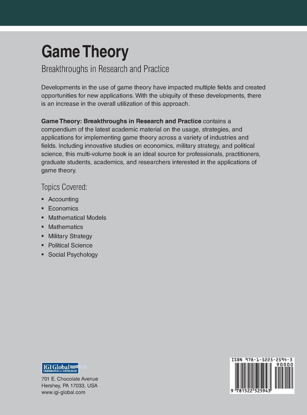 Rückseitencover Game Theory