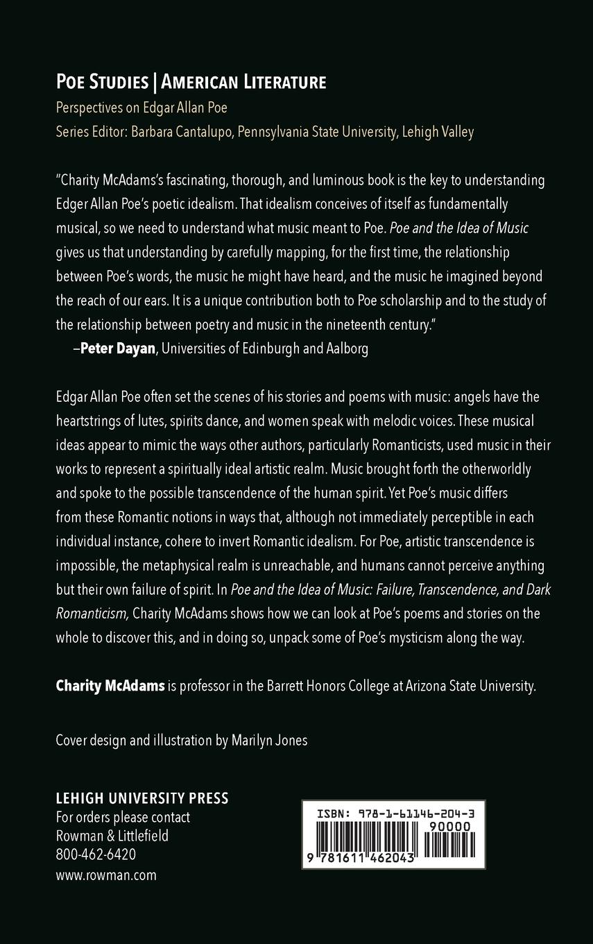 Rückseitencover Poe and the Idea of Music