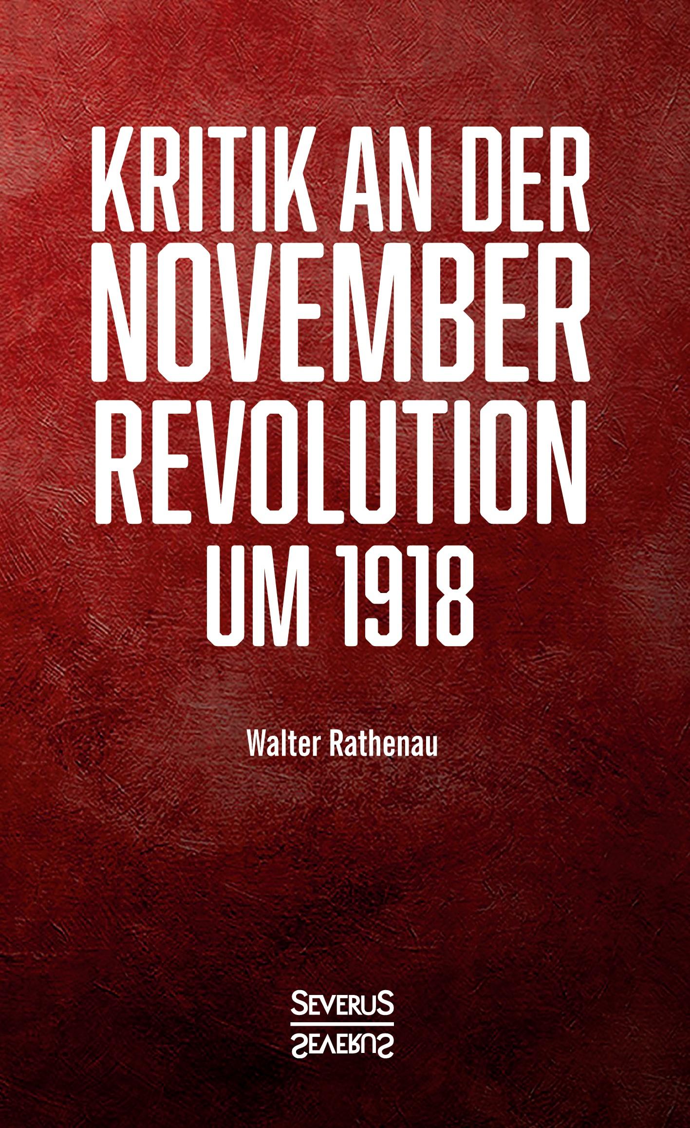 Vorderes Coverbild Kritik an der Novemberrevolution um 1918
