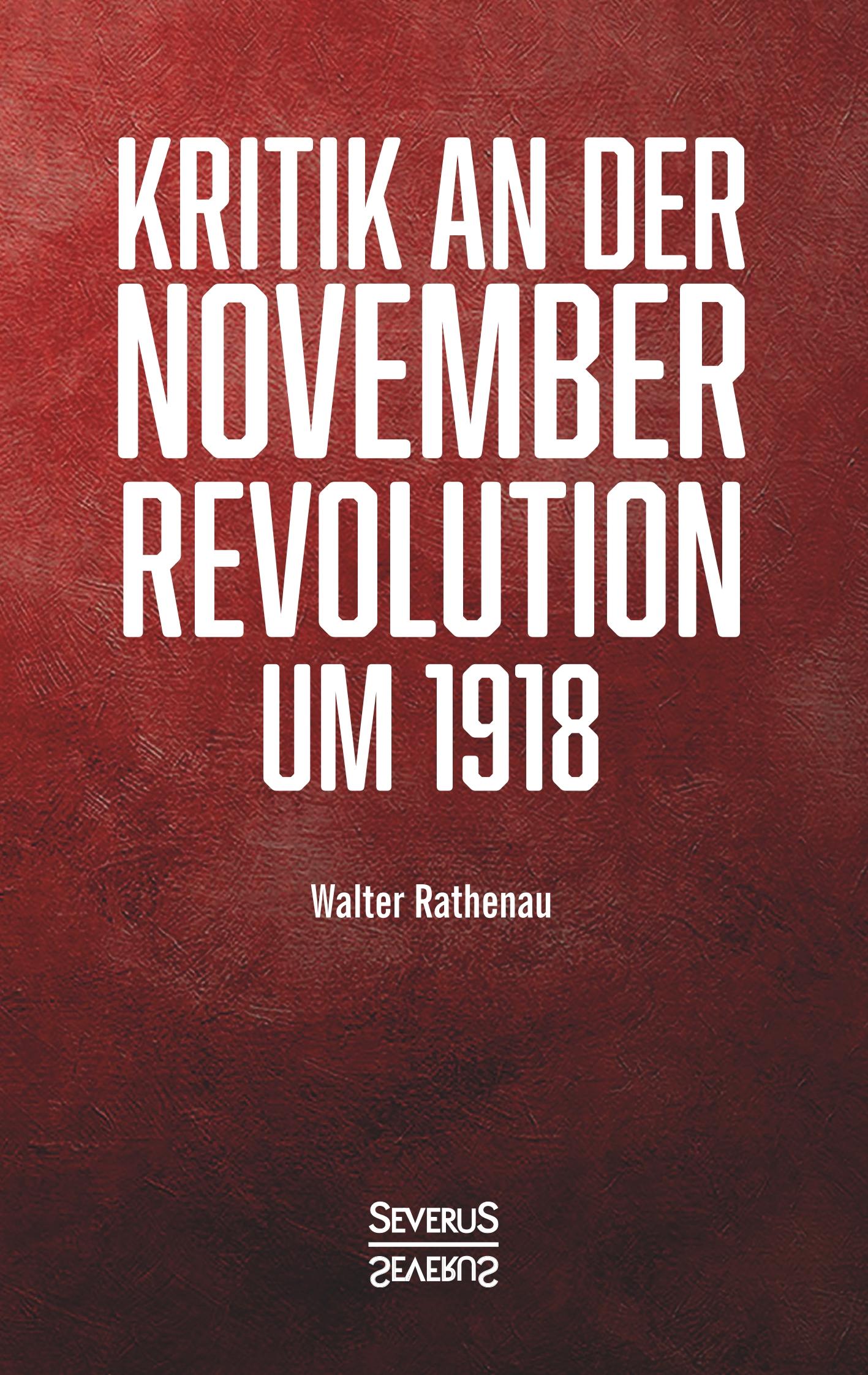 Vorderes Coverbild Kritik an der Novemberrevolution  um 1918