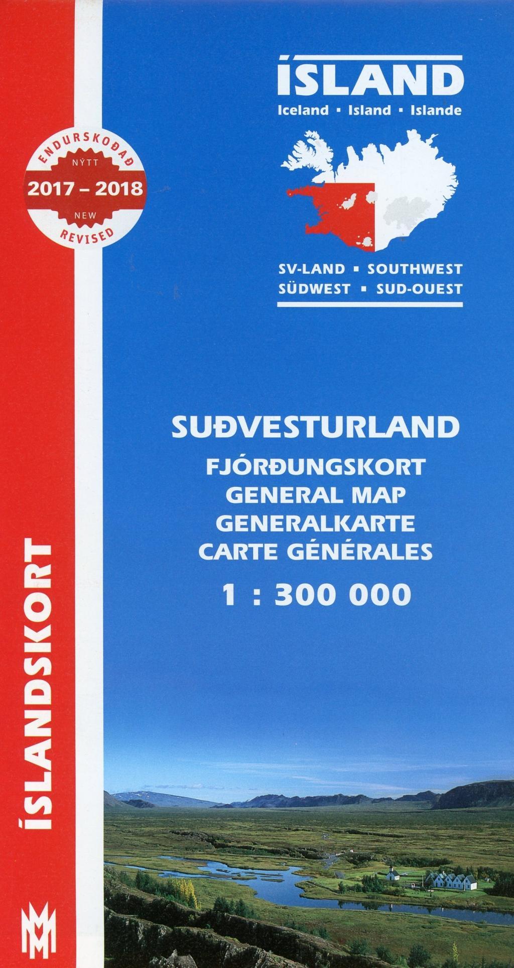 Vorderes Coverbild Island. Südwest 1 : 300 000