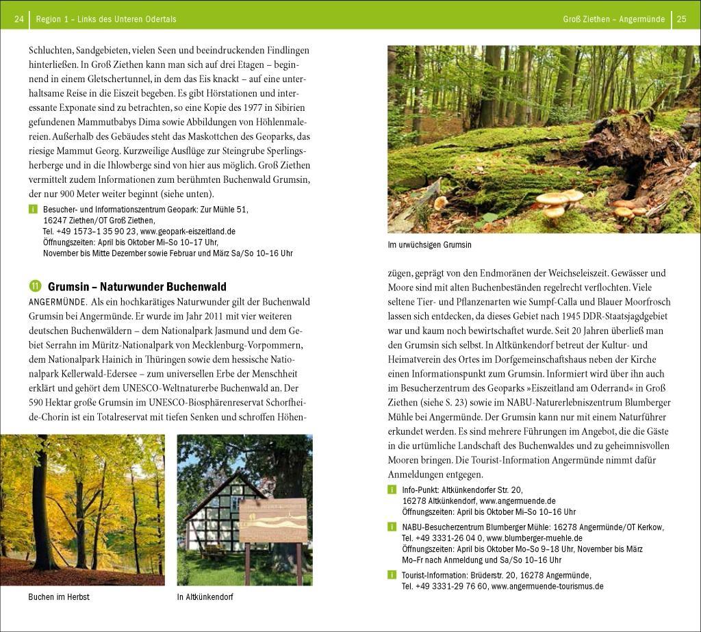 Beispielinhalt (Bild) Reiseführer Deutschlands Osten - Polens Westen