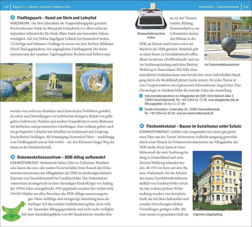 Beispielinhalt (Bild) Reiseführer Deutschlands Osten - Polens Westen