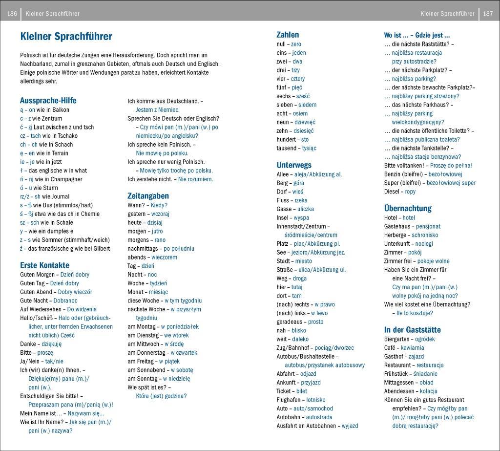 Beispielinhalt (Bild) Reiseführer Deutschlands Osten - Polens Westen