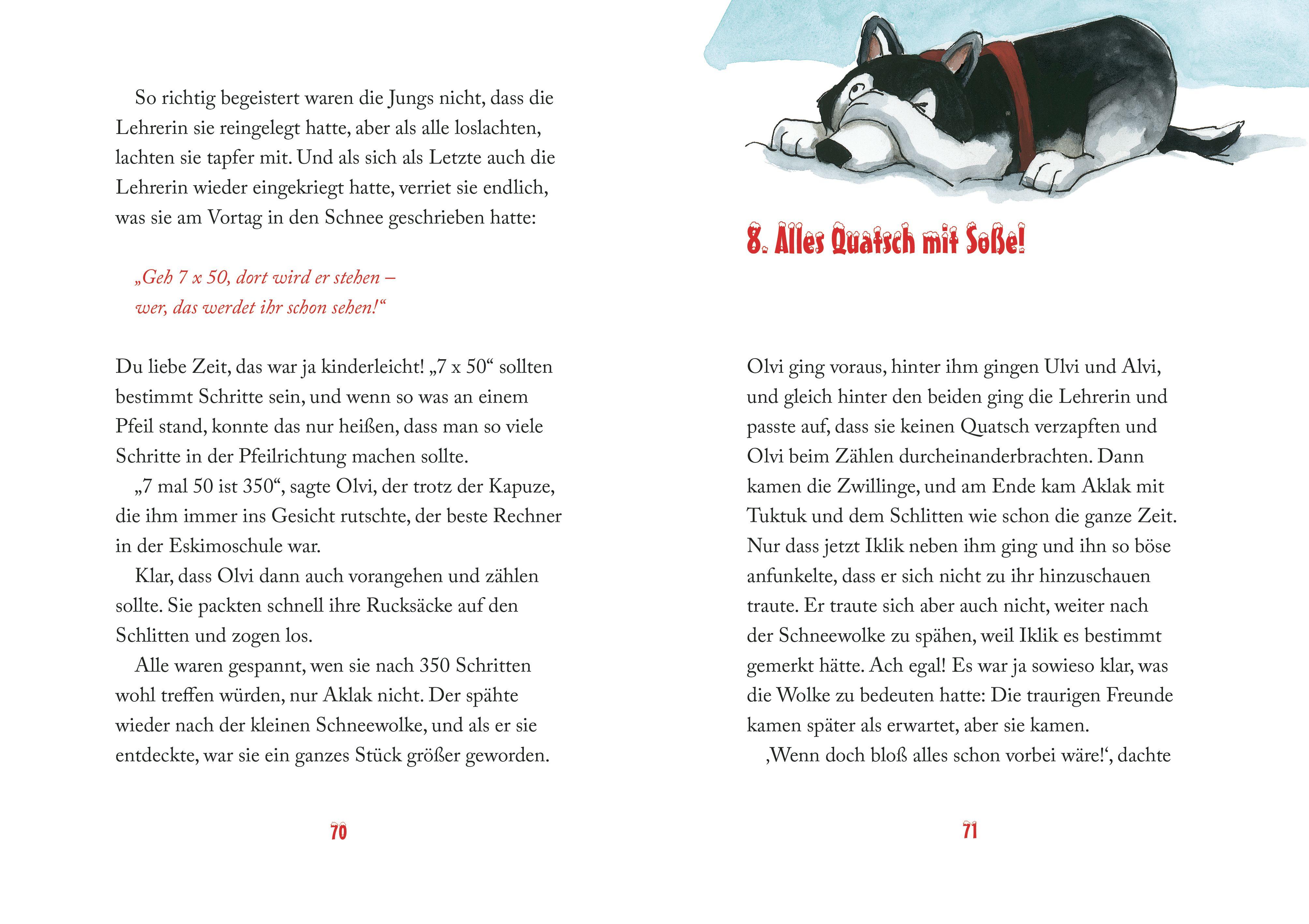 Beispielinhalt (Bild) Aklak, der kleine Eskimo - Ein Wal für alle Fälle