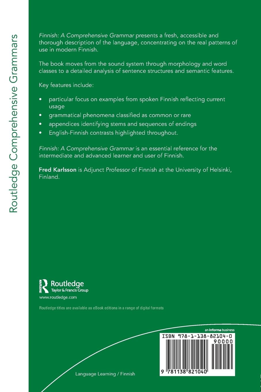 Rückseitencover Finnish