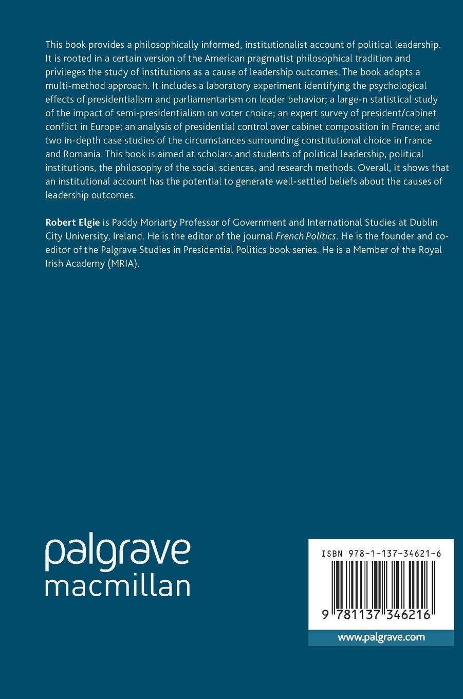 Rückseitencover Political Leadership