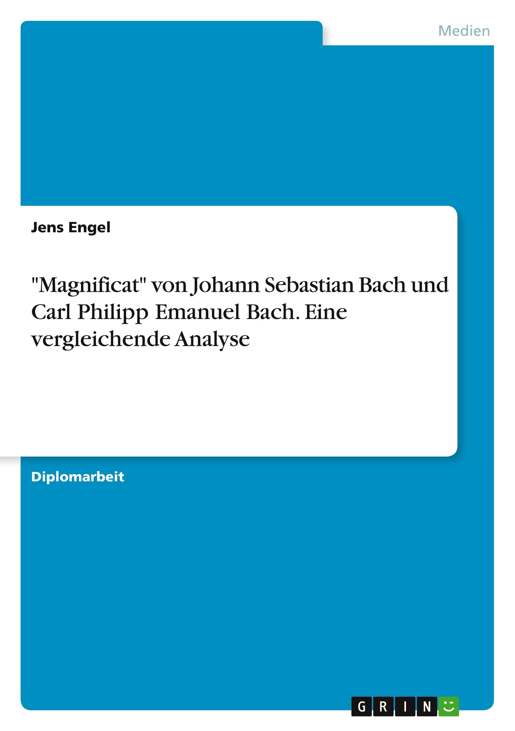 Vorderes Coverbild "Magnificat" von Johann Sebastian Bach und Carl Philipp Emanuel Bach. Eine vergleichende Analyse