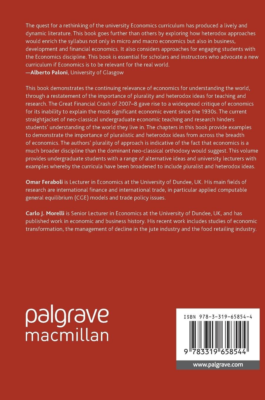 Rückseitencover Post-Crash Economics