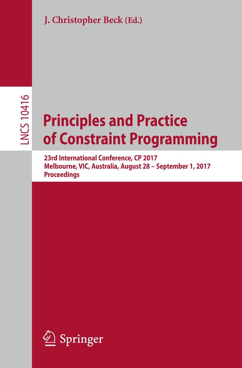 Vorderes Coverbild Principles and Practice of Constraint Programming