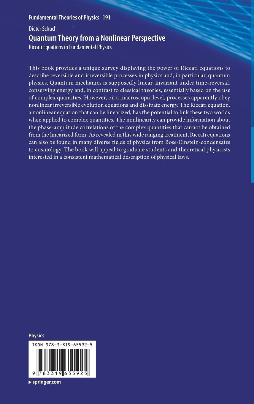 Rückseitencover Quantum Theory from a Nonlinear Perspective