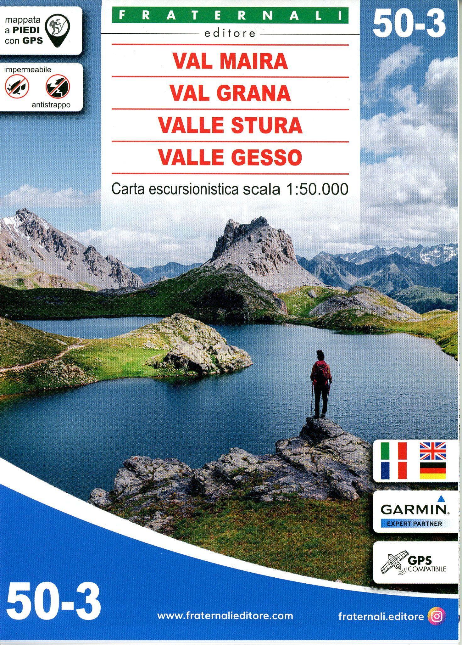 Vorderes Coverbild Val Maira - Val Grana - Valle Stura di Demonte - Valle Gesso 1 : 50 000