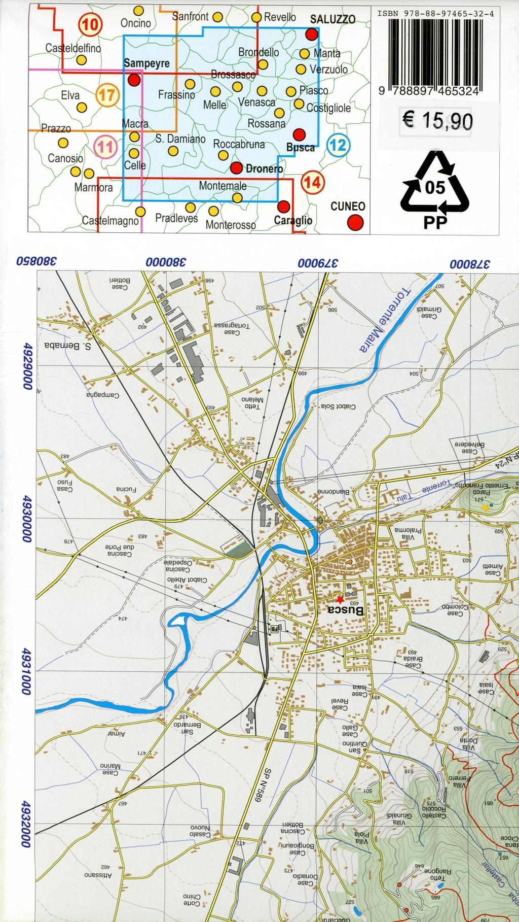 Beispielinhalt (Bild) Bassa Valle Varaita - Bassa Valle Maira 1 : 25 000