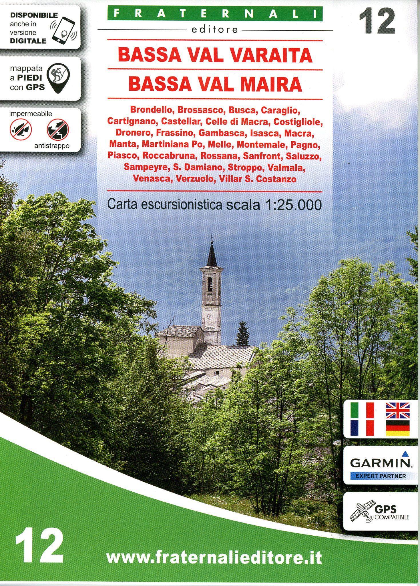 Vorderes Coverbild Bassa Valle Varaita - Bassa Valle Maira 1 : 25 000