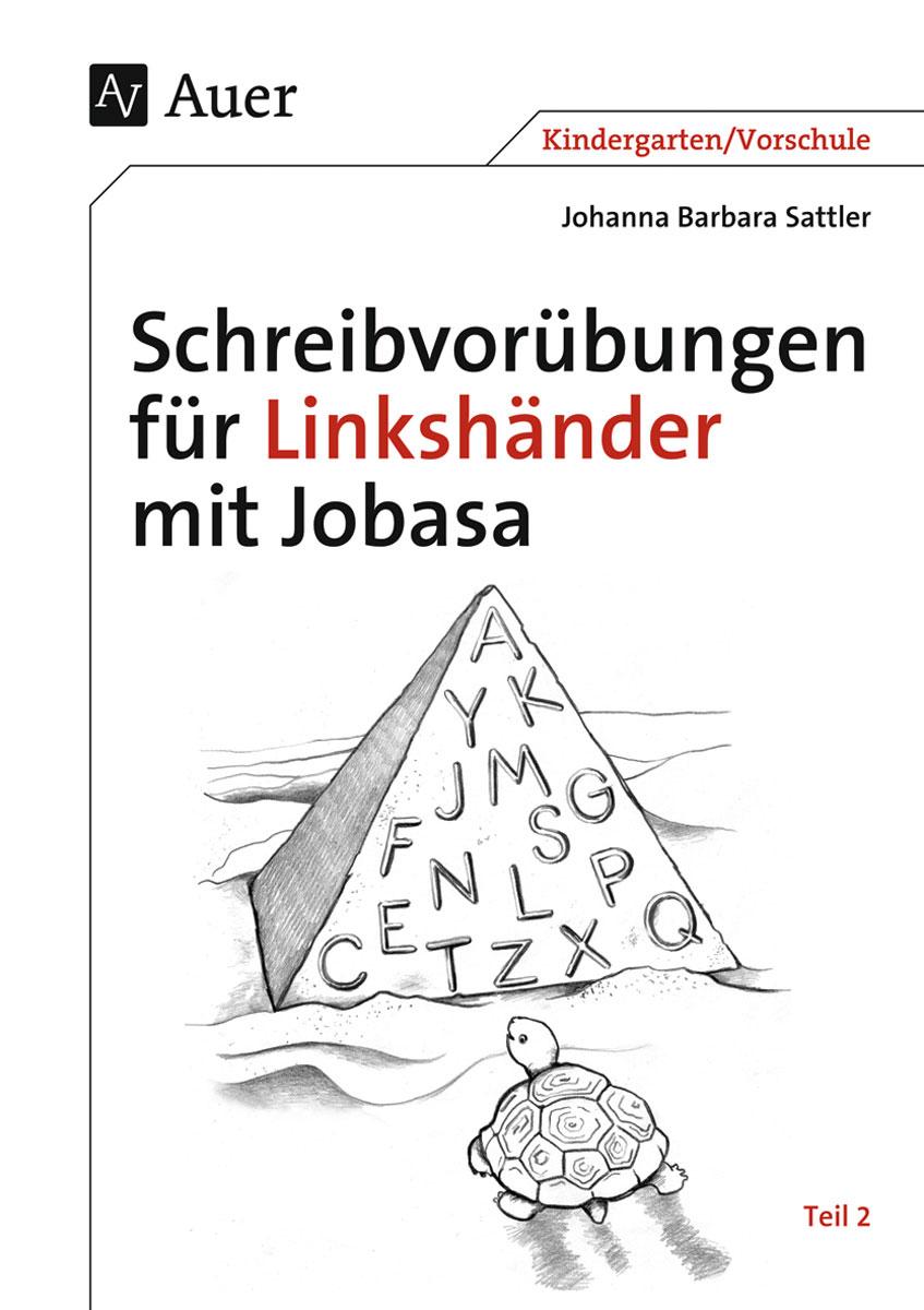 Vorderes Coverbild Schreibvorübungen für Linkshänder mit Jobasa Teil 2