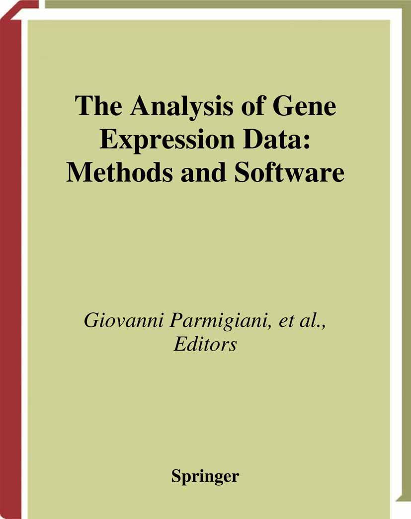 Vorderes Coverbild The Analysis of Gene Expression Data