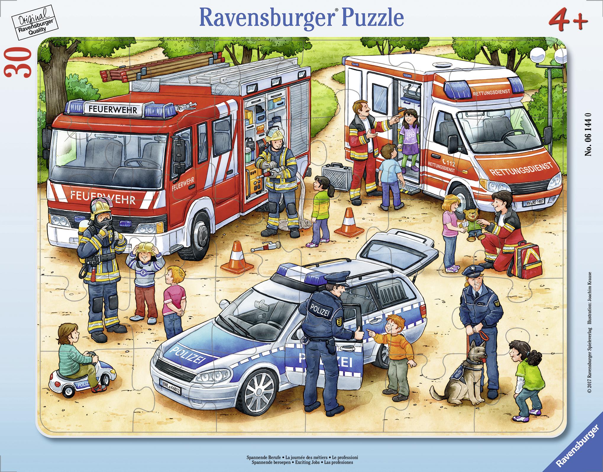 Beispielinhalt (Bild) Spannende Berufe. Kinderpuzzle 30 Teile