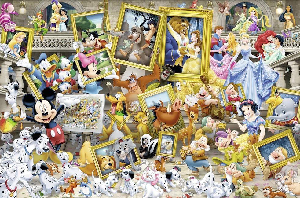 Beispielinhalt (Bild) Disney: Mickey als Künstler. Puzzle 5000 Teile