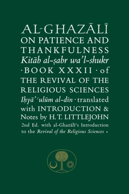 Vorderes Coverbild Al-Ghazali on Patience and Thankfulness