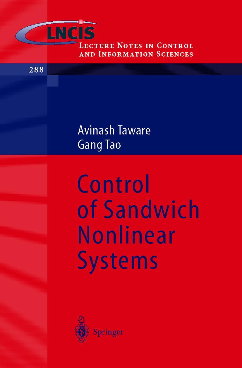 Vorderes Coverbild Control of Sandwich Nonlinear Systems