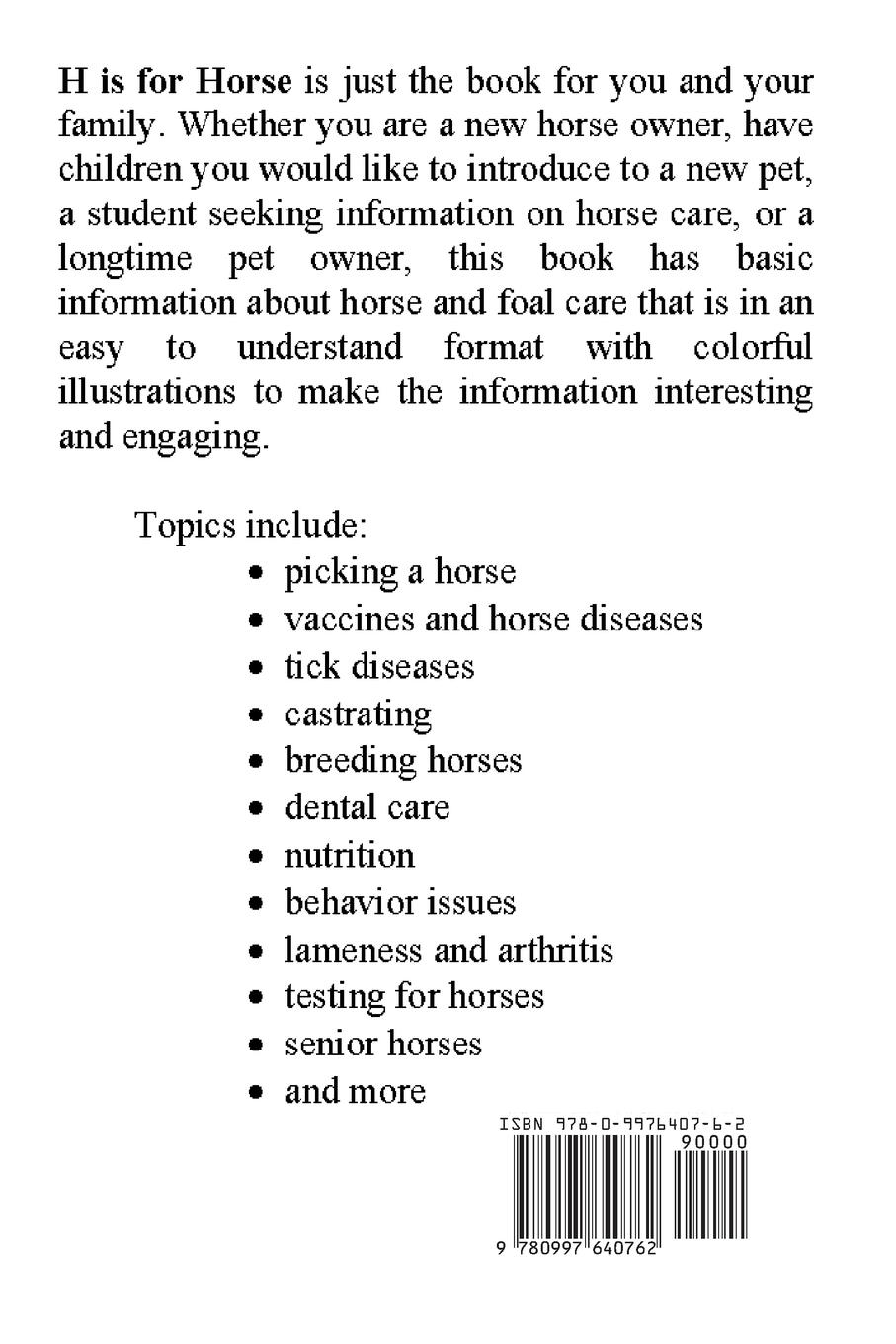 Rückseitencover H is for Horse