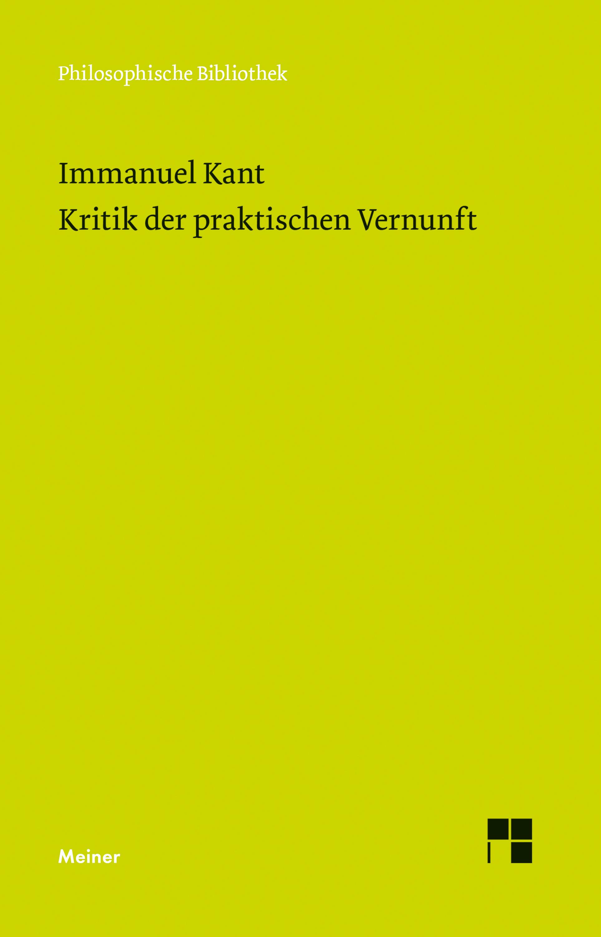 Vorderes Coverbild Kritik der praktischen Vernunft