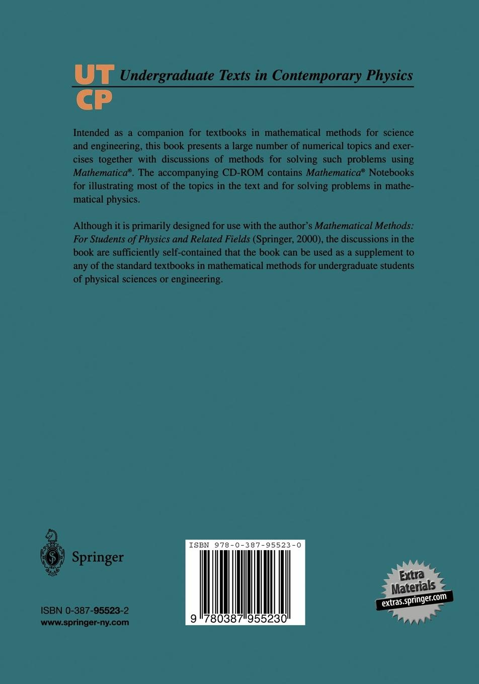 Rückseitencover Mathematical Methods Using Mathematica®